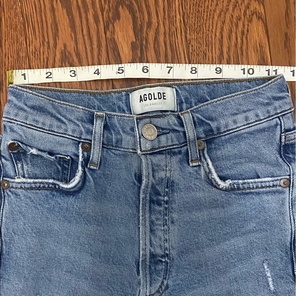 AGOLDE Blue Riley High-rise Skinny - Size 23 - Picture 6 of 6